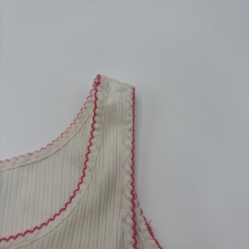 J Appel Classics Tank Top Sleeveless Womens Size Medium Strawberry's Floral Embr - Picture 9 of 15